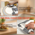 thumbnail image 6 of Sortora Tea Towels, 4-Pack 100% Cotton Dish Towels Ultra Absorbent Quick Dry, Reusable Kitchen Towels, Soft Wash Cloths for Washing Dishes, 13 x 28 Inches, Mixed Color, 6 of 7