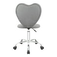 thumbnail image 3 of Impressions Vanity Heart 360 Degrees Swivel Vanity Chair with Adjustable Height (Grey Boucle), 3 of 6