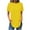 Yellow, variant on Admvng Womens Tops Fashion Sold Short Sleeves Blouse Round Neck Casual S-3XL