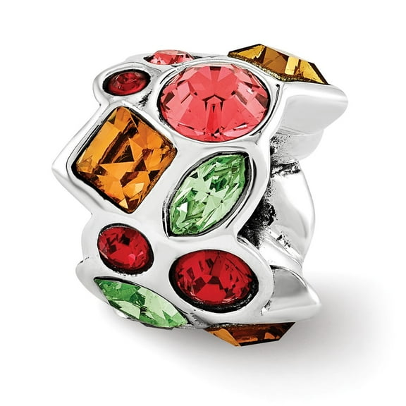 Sterling Silver Reflections Swarovski Elements Bead