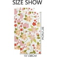 thumbnail image 3 of SKYSONIC Fingertip Hand Towels Set of 2 Pcs Beautiful Floral Pattern Absorbent Face Bath Towels for Bathroom Kitchen 30"x15", 3 of 6
