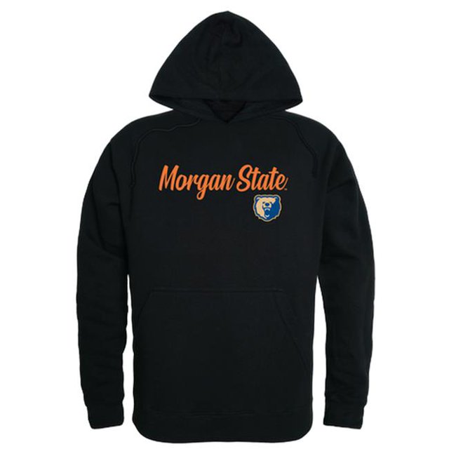 W Republic 558-224-BLK-04 Morgan State University Sweat à Capuche Script pour Hommes, Noir - Extra Grand