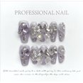 thumbnail image 2 of ADITYSHOP - Handmade Lavander Glamour Press-On Nails Large, Kit included, 2 of 4