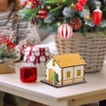 thumbnail image 1 of Casa en miniatura iluminada, cabaña de madera para manualidades navideñas, maqueta de casa pequeña para oficina, dormitorio, mesa, escritorio, repisa, 93 cm x 71 cm x 68 cm, 1 of 10
