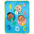 thumbnail image 1 of CoComelon My ABCs Kids' Silk Touch Fleece Throw, 100% Polyester, 1 of 4