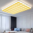 thumbnail image 2 of Yellow Fluorescent Light Covers, Country French Rustic Buffalo Plaid Modern Art Magnetic Light Covers for Ceiling Lights, Fluorescent Ceiling Shade Filters for Classroom Bedroom Office 4x2Ft x 1PCS, 2 of 8