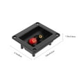thumbnail image 2 of SKISUNO 2Pcs Subwoofer Terminal Cup Black ABS with Vibrant Color Posts for Speaker Box Connection, 2 of 8