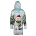 thumbnail image 2 of Hello Winter Persian Frosty Morning Walk Welcome Snowy Christmas All Over Print 3D Hooded Duffle Toggle Coat Cat Lover Kitten Owner Gifts - 02018, 2 of 6