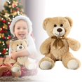 thumbnail image 2 of DGQPLPD Teddy Bear Stuffed Animal 14 inch Soft Cuddly Stuffed Plush Bear Cute Stuffed Animals Toy with Ribbon Gifts for kids Baby Shower, 2 of 6