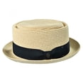 thumbnail image 3 of Toyo Straw Braid Pork Pie Hat - XXL - Tan, 3 of 6