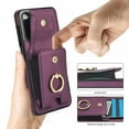 thumbnail image 5 of Metal ring holder leather phone case for Samsung A55 A35 A25 A15 A54 A14 A73 A53 A13 A72 A52 A42 A12 A71 A51 card Solt stand cover, 5 of 8
