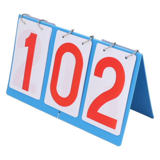 3 Digit Flip Scoreboard, Multifunctional Clear Printing Portable Flip Score Keeper For Volleyball For Table Tennis
