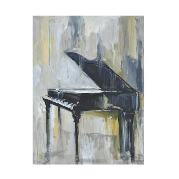 Allayn Stevens 'Piano In Gold I' Canvas Art