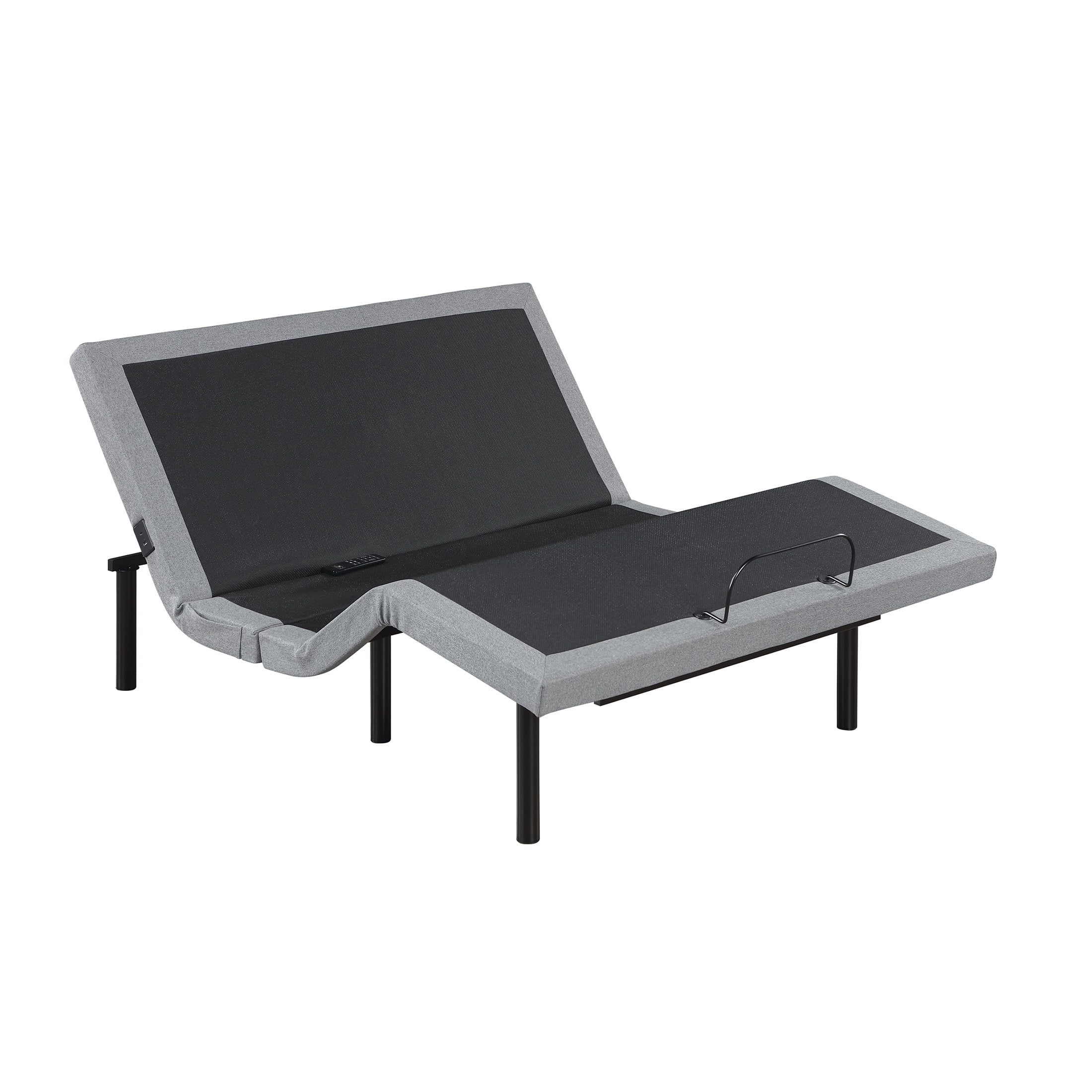 OakvillePark Elan 14"Power Head and Foot Adjustable Bed Frame with Massage, Zero Gravity, Charging Ports, LED Lighting, Full, Gray