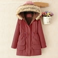 thumbnail image 2 of Feimerou Plus Size Winter Coats for Women Warm Sherpa Fleece Lined Parka Coat Thicken Windproof Anoraks Jackets Overcoats Deals, 2 of 7