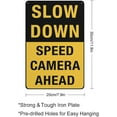 thumbnail image 2 of Slow Down - Speed Camera Ahead Sign Safe Sign, Signs Outdoor, 12 X 8 In, Sign For Home, Business, Driveway Alert, 2 of 6