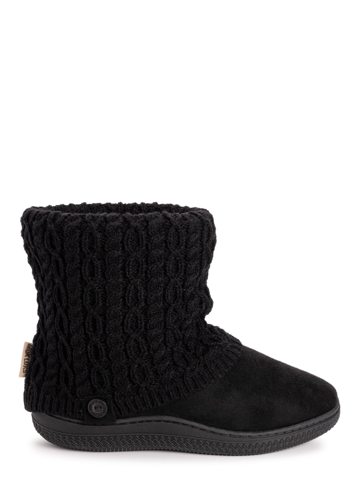 MUK LUKS Women's Cable Knit Bootie Slipper