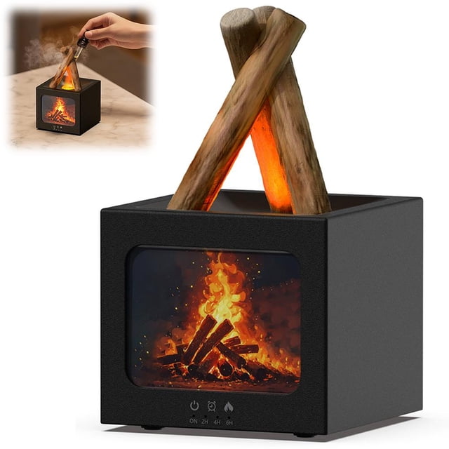 Imitation Fireplace Flame Aromatherapy Machine, Intelligent Humidifier