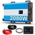 thumbnail image 2 of 2080W Pure Sine Wave Power Inverter - 30dB  Quiet, 6000W Surge, -Changing Design | 12V to 120V AC Converter for , RV, Camping, Off-Grid & Outdoor Adventures, 2 of 7