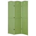 thumbnail image 2 of Legacy Decor Solid Wood Childrens 3 Panel Room Divider, 71" Tall, Green Color, Freestanding, 2 of 2