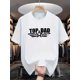 thumbnail image 1 of Men's TOP DAD Graphic T-Shirt - Bold Letter Print with Stars, Breathable Summer Crewneck Tee, Regular Fit Casual Short Sleeve Shirt for Casual Attire & Father's Day Gifts, Outdoor Casual Shirt, 1 of 6