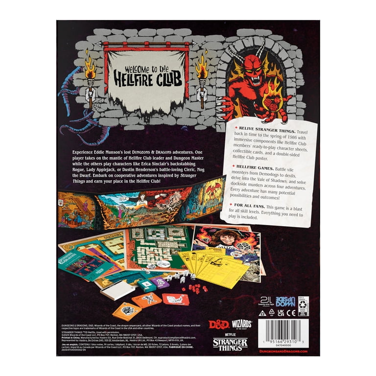 Wizards of the Coast D&D Stranger Things Welcome to the Hellfire