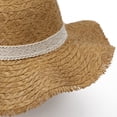 thumbnail image 6 of QSAWXQZ Women's Straw Sun Hat Wide Brim Bow Ribbon Beach Hat for Vacation Free Size, 6 of 8