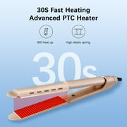 Flat Iron Hair Straightener, 1.75 Inch Negative ion Straightening for Straight hair