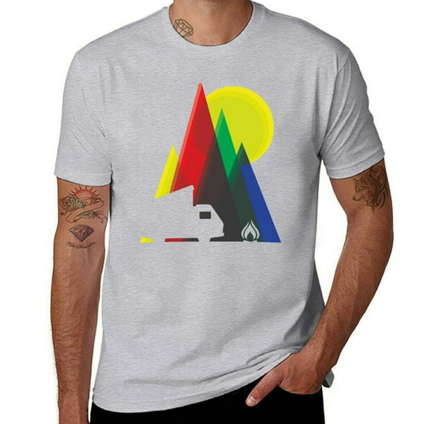 Camiseta de camping al atardecer, camiseta de manga corta, ropa estética, ropa linda, nueva edición, camisetas gráficas para hombre divertidas