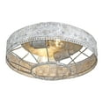 thumbnail image 3 of Wry Lighting Ferris 2-light Flush Mount in Oyster, 3 of 4