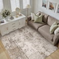 thumbnail image 4 of x Washable Area Rug for Living Room Bedroom Grey Neutral Carpet Low Pile Soft Thin Tapis Salon Abstract Modern Vacuumable Lightweight Large Throw Rug for Dining Room Kitchen, 4 of 9