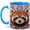 Blue, variant on Red Panda Coffee Mug, Woodland Animal Mug, Ceramic 11 oz