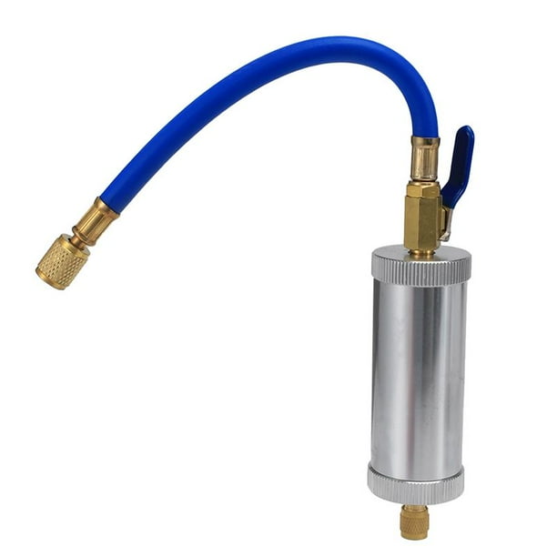 Inyector de Tinte Aire Acondicionado InyeccióN de Aceite de AutomóVil R12 R134A R22 InyeccióN de Tinte 2 Onzas Tubo de Llenado de Refrigerante LíQuido Puro Azul