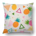 thumbnail image 1 of RYLABLUE Taie d'Oreiller Motif Ananas et Triangle Coloré 20x20 Pouces, 1 of 1