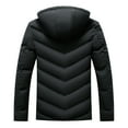 thumbnail image 4 of Vedolay Jackets for Men Long Mens Parka Hood Jacket Winter Parka for Men Black,5XL, 4 of 4