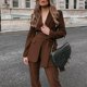 thumbnail image 2 of Conjunto de chaqueta + pantalón de temperamento a la moda de alta calidad para mujer de 2 piezas (bolsa no incluida), 2 of 4