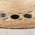 thumbnail image 3 of SAFAVIEH Natural Fiber Annandale Geometric Area Rug, Beige/Silver, 5' x 5' Round, 3 of 3
