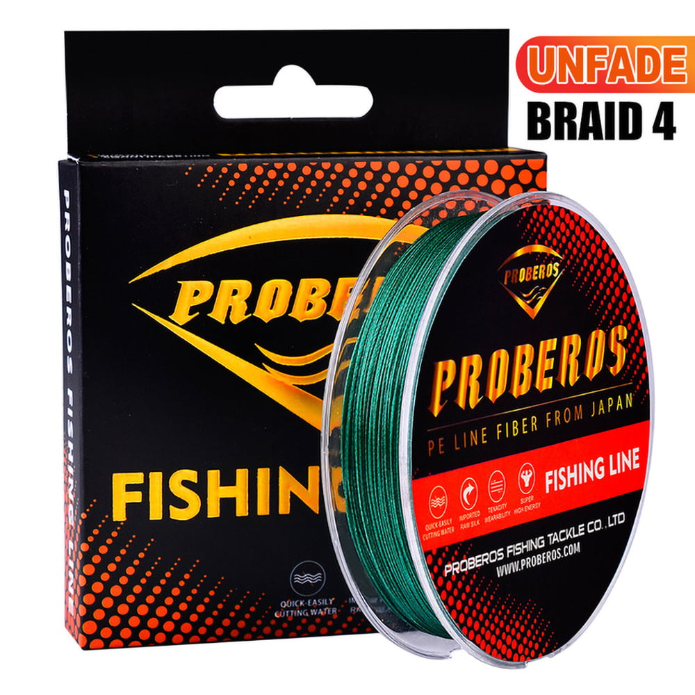 3X Fishing Line 10LB Braided Nylon Lines Abrasion Resistant Clear Green Colour 