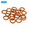 thumbnail image 3 of Uxcell 40mm Natural Wooden Rings, 30 Pack Wood Ring Round Linking Rings Wood Loop Circle for Craft, Brown, 3 of 6