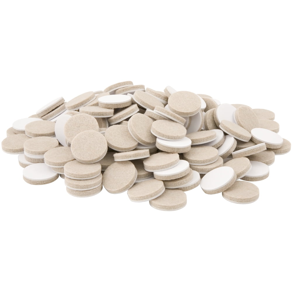 Softtouch 1 Self Stick Furniture Felt Pads Linen 160 Piece Value Pack Walmart Com Walmart Com
