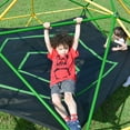 thumbnail image 4 of EUROCO 1000LBS 13 FT Geometric Outdoor Dome Climber for 5-7 Kids, Jungle Gym with Hammock for Kids Outdoor Play Equipment , Anti-Rust, UV Resistant, Easy Assembly, Age3+, Yellow, 4 of 8