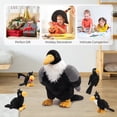 thumbnail image 5 of MaoGoLan 23.5" Giant Raven Stuffed Animal with 4 Small Crow Babies Plush Toy, 5 of 6