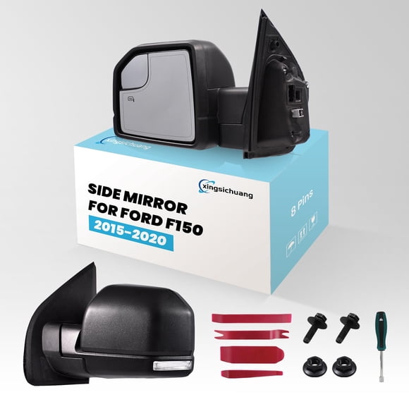 Espejo lateral Xingsichuang para Ford F-150 2015-2020, lado izquierdo, 8 pines
