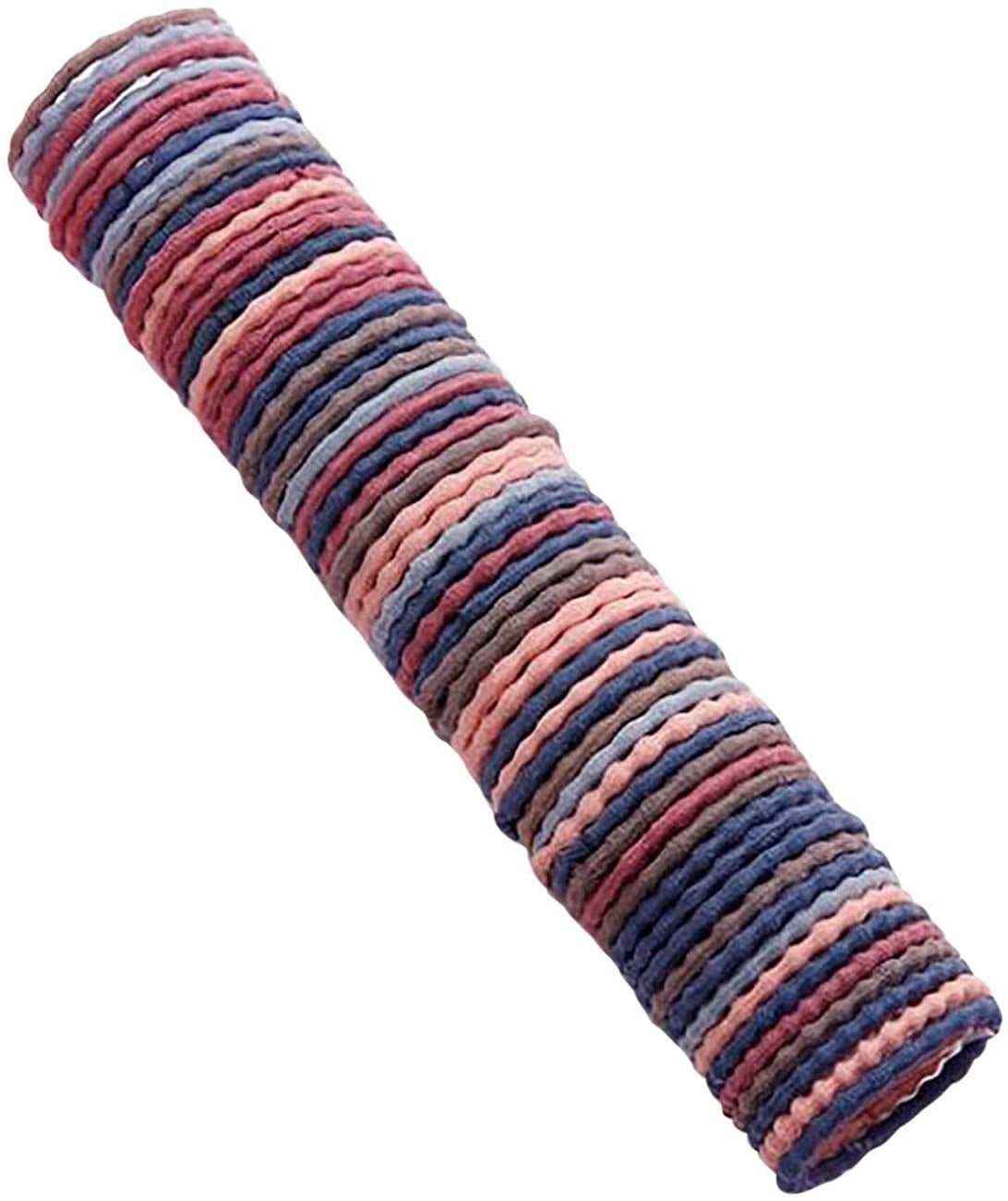 200Pcs Baby Hair Ties, 1 Inch Multicolor Seamless Toddler