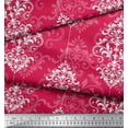 thumbnail image 2 of Soimoi Polyester Crepe Fabric Filigree Damask Printed Craft Fabric by The Yard 42 Inch Wide, 2 of 3