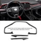 thumbnail image 3 of Cubierta del marco del volante, 3 piezas, estilo fibra de carbono, cubierta del volante, muy recomendable, 3 of 9