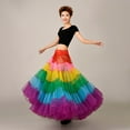 thumbnail image 6 of Women's Floor Length Petticoats Wedding Slips Colorful Mesh Wedding Dress Crinoline Pluses Sizes Bridal Gowns Underskirt, 6 of 8