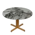 thumbnail image 3 of WYYP Round Table Cloth 100% Polyester Fiber for Picnic Dining Kitchen Farmhouse White, 3 of 8