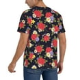 thumbnail image 2 of KLL Red Rose Flower for Men's Baseball Shirts,Short Sleeve Casual Shirts Button Down Shirt for Men Beach Summer Wedding Shirt-XX-Large, 2 of 7