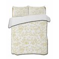 thumbnail image 2 of Yellow Flower Twin Size Down Alternative Comforter, Lightweight Comforter Quilt Bedding Set with Pillow Shams Vintage Farmhouse Boho Leaf Spring Plant All Seasons Bed Comforter Duvet Insert 68"x86", 2 of 7